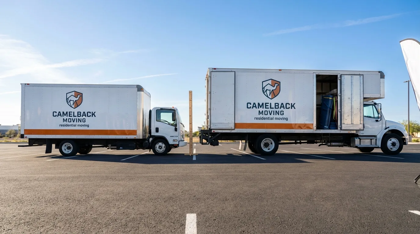 Moving truck size capacity guide in Hollis